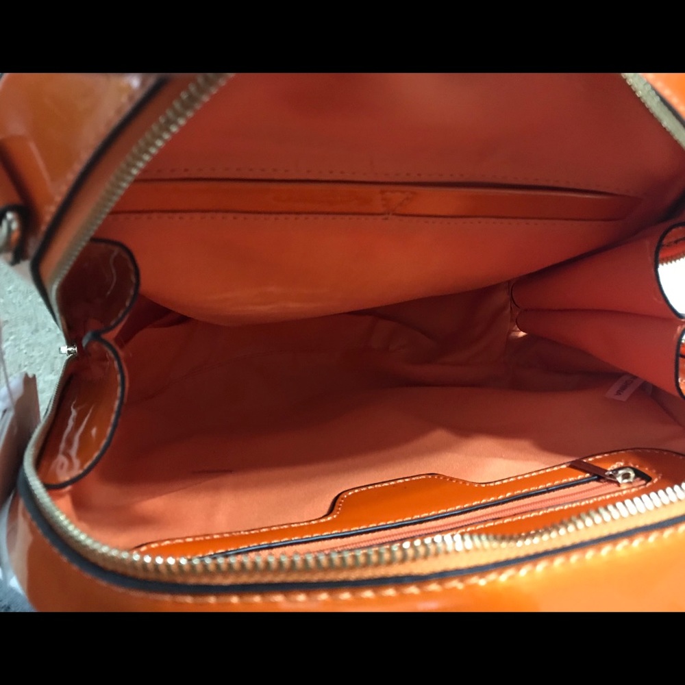 Red Patent Leather & Glitter Studded Crossbody - Picture 5 of 6